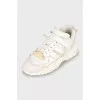 Men's chunky white sneakers