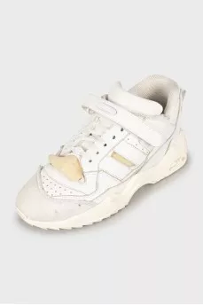 Men's chunky white sneakers