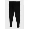 Tapered wool trousers with creases