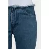 Ruffled denim breeches
