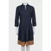 Two-tone long sleeve dress
