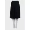 Black pleated skirt