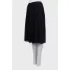 Black pleated skirt