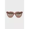 Wayfarer sunglasses in a transparent frame