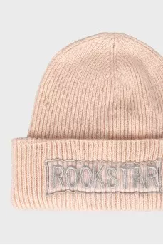 Men's hat with embroidered print