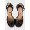 Braided leather shoes