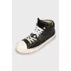 Men's sneakers made of leather and textile