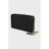 Quilted leather wallet