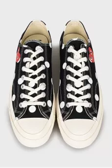 Men's sneakers with polka dots