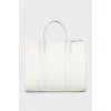 Eco-leather tote bag with tag