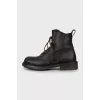 Men's brown leather boots