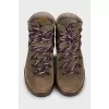 Men's brown suede boots