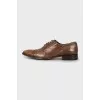 Men's brown leather shoes