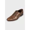 Men's brown leather shoes