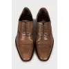 Men's brown leather shoes