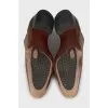 Men's brown leather shoes