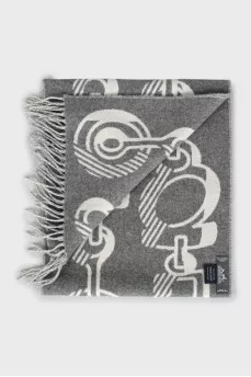 Printed cashmere scarf
