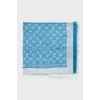 Scarf with fringe in signature print