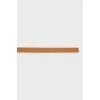 Thin brown leather belt