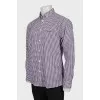 Men's plaid shirt with tag