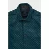 Men's green printed shirt