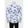 Men's fitted shirt in floral print
