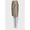 Gold tapered skirt