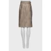 Gold tapered skirt