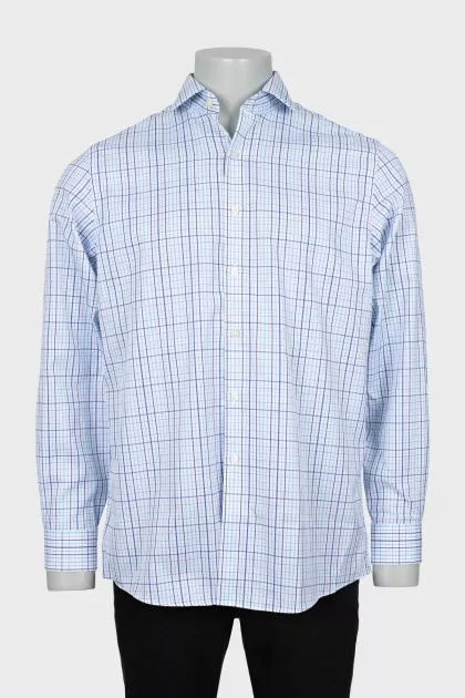 Men's plaid shirt with tag