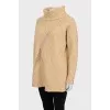 Beige knitted tunic