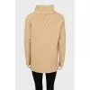 Beige knitted tunic
