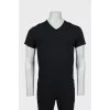 Men's black V-Neck T-Shirt