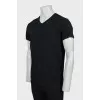 Men's black V-Neck T-Shirt