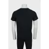 Men's black V-Neck T-Shirt