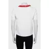 White T-shirt with printed collar