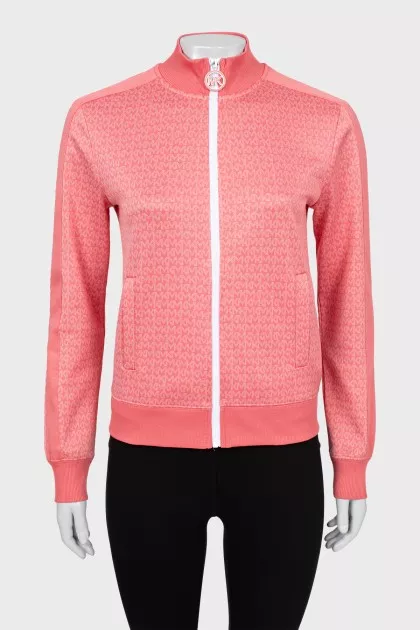 Sports jacket in branded print