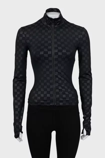 Sports jacket in branded print