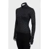 Sports jacket in branded print