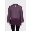 Transparent purple blouse