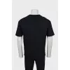 Men's black T-shirt with tag