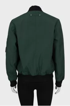 Relaxed bomber jacket with patches