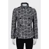 Double-breasted jacket with lurex