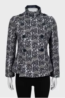 Double-breasted jacket with lurex