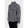 Double-breasted jacket with lurex