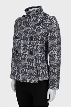 Double-breasted jacket with lurex