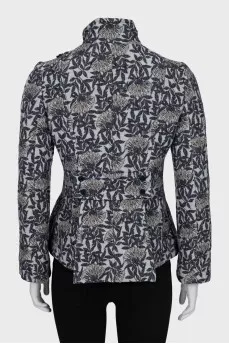 Double-breasted jacket with lurex