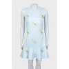 Fitted dress with beaded embroidery