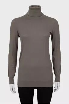 Brown cashmere golf