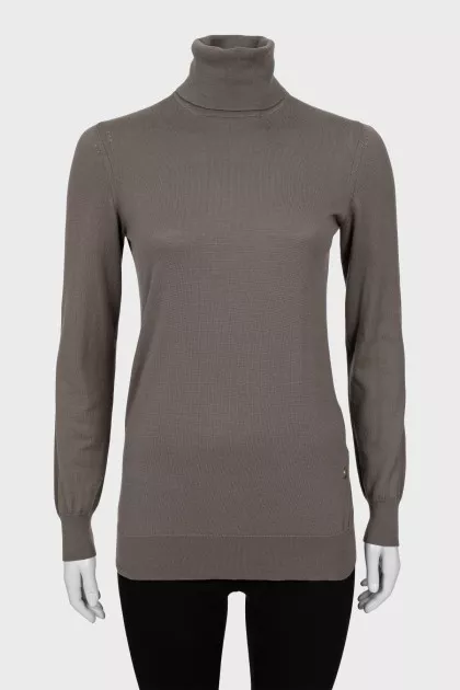 Brown cashmere golf