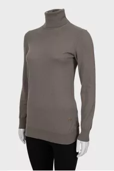 Brown cashmere golf
